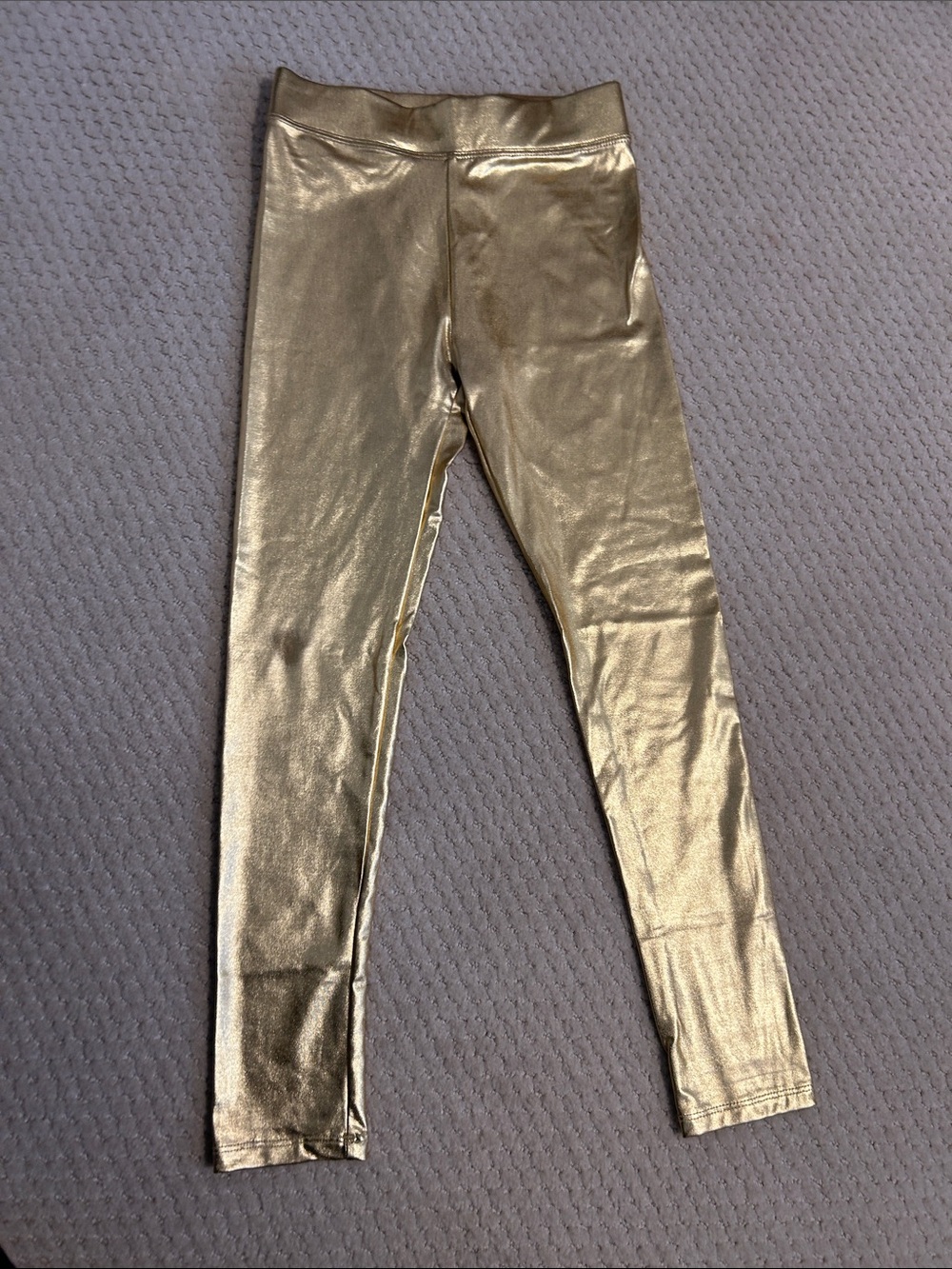 Crewcuts Metallic Gold Leggings - Kids Bottoms